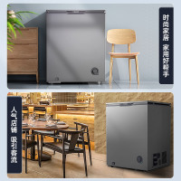星星(XINGX)100升家用小型冷藏冷冻转换单温卧式冰柜厨房商用保鲜设备超市便利店冷柜节能微霜BD/BC-100KE