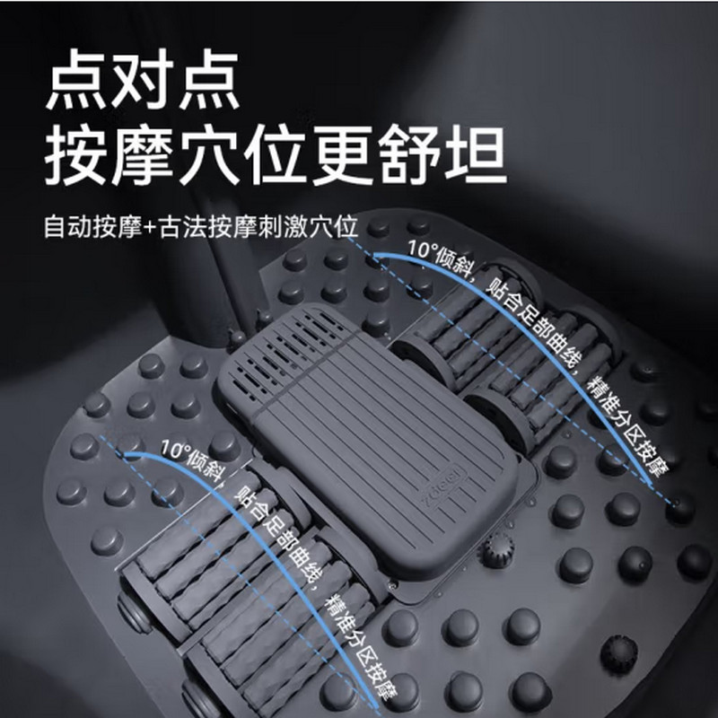 左点(ZDEER)泡脚桶全自动按摩指压足浴盆 家用洗脚盆电动加热恒温足疗高深桶男生女生礼物节日礼物高清大图