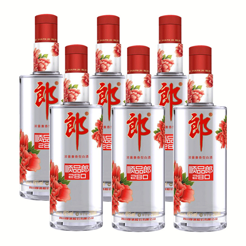 郎酒 顺品280(红顺) 45度 280mL单瓶装 兼香型白酒