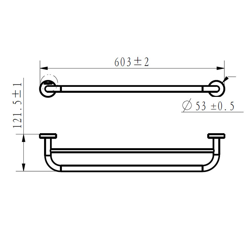 九牧(JOMOO)毛巾架毛巾杆不锈钢卫生间置物架浴巾架单杆双杆浴室厕所收纳挂件931008/931009/936203高清大图