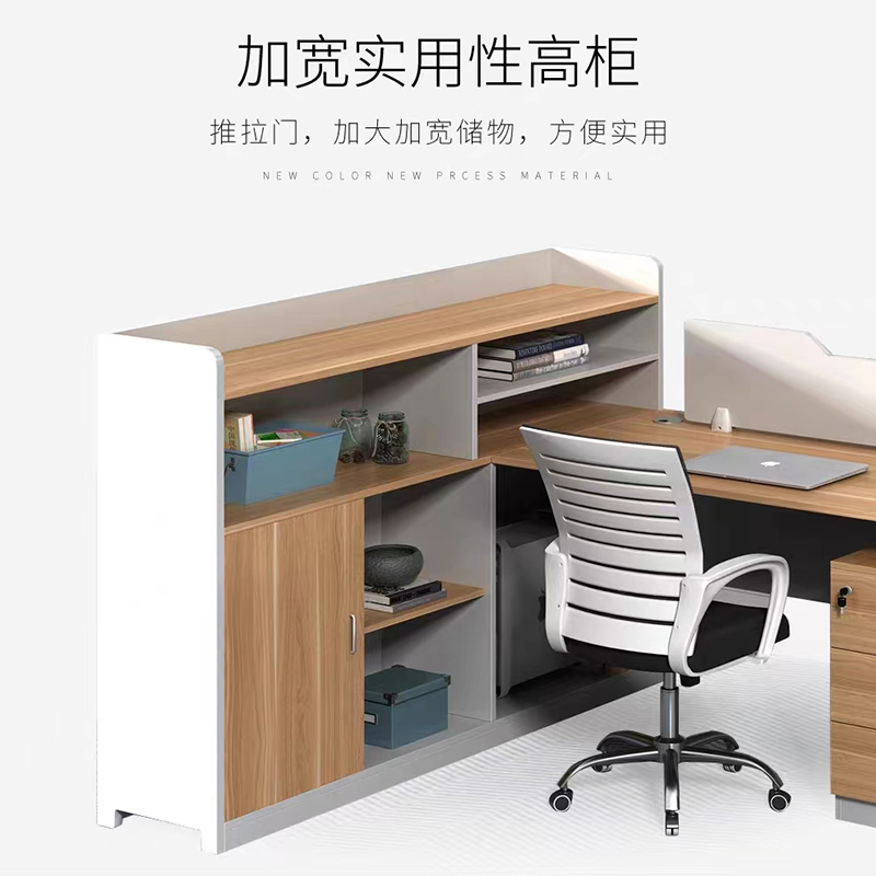 圣德列屏风工位职员桌办公桌SL-117 2800*1500*1100mm高清大图