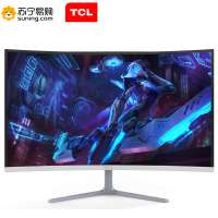 TCL T32M8C 31.5英寸1800R曲面 广视角抗蓝光不闪屏 高清超薄液晶电脑显示器