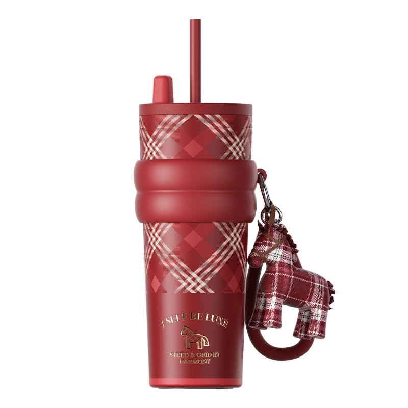 世大家 极光星夜吸管杯(不含帆布袋)710ml陶瓷-赤格骏章(红)高清大图