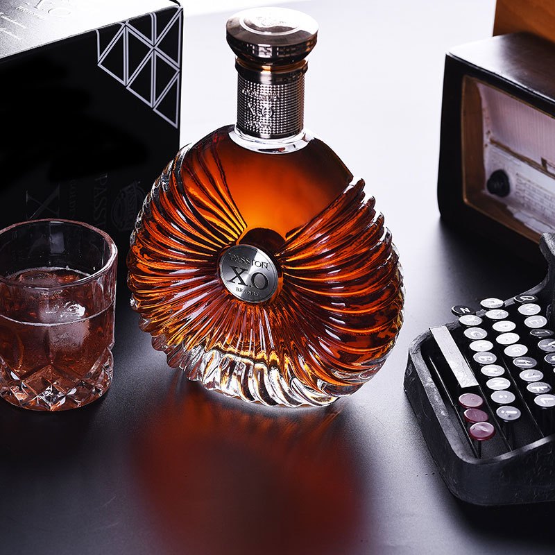 法国原酒进口金钻xo白兰地brandy酒40度洋酒婚宴烈酒250ml礼盒装