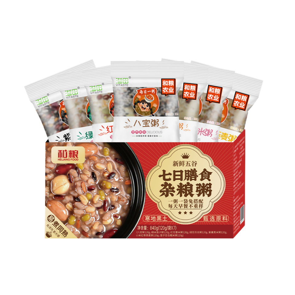溢田(YITASTE) NH溢田七日粥120g*7袋/盒 2盒高清大图