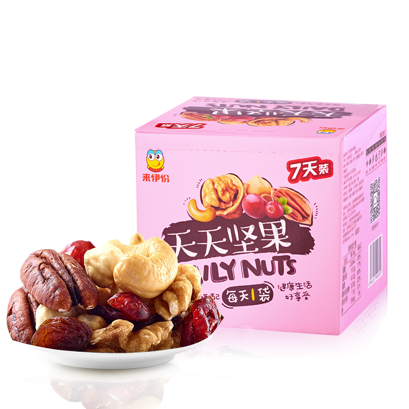 来伊份-天天坚果萌萌派7日装175g*1