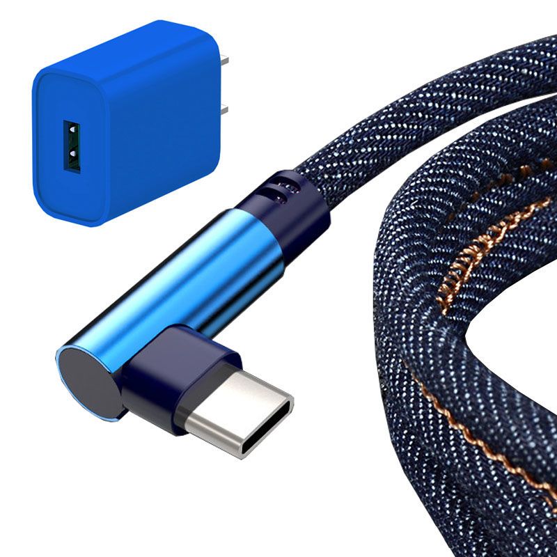 华为p30手机数据线充电器p2010mate小米986x通用typec快充2米双弯头