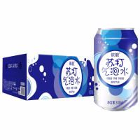 依能含气苏打水气泡水无糖饮料0脂0卡路里330ml*24罐装