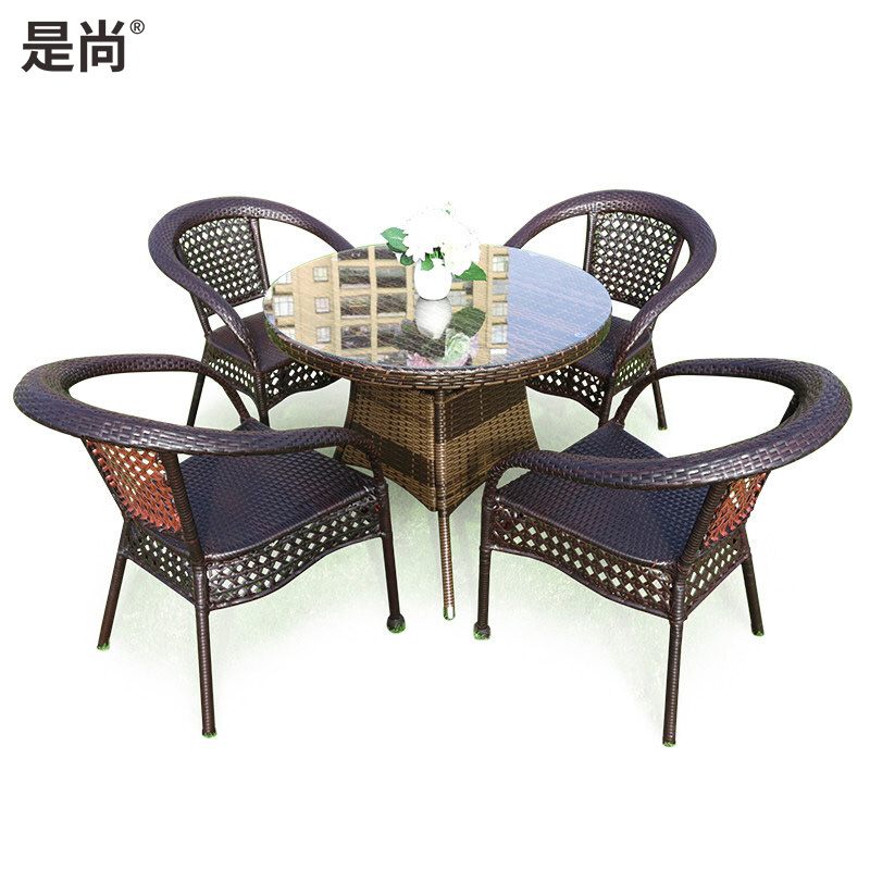 是尚 休闲藤编小茶几高清大图