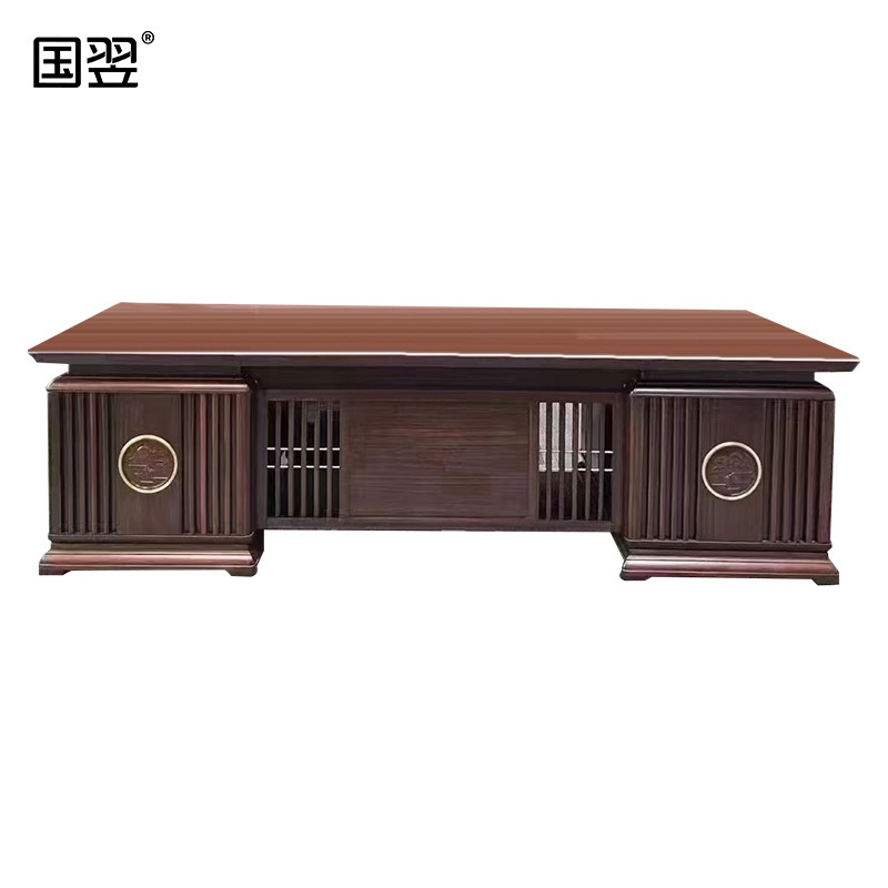 国翌 GY-BGZ-241007班台办公桌老板桌2.4米 办公家具职员桌主管桌电脑桌2400*1000*780mm