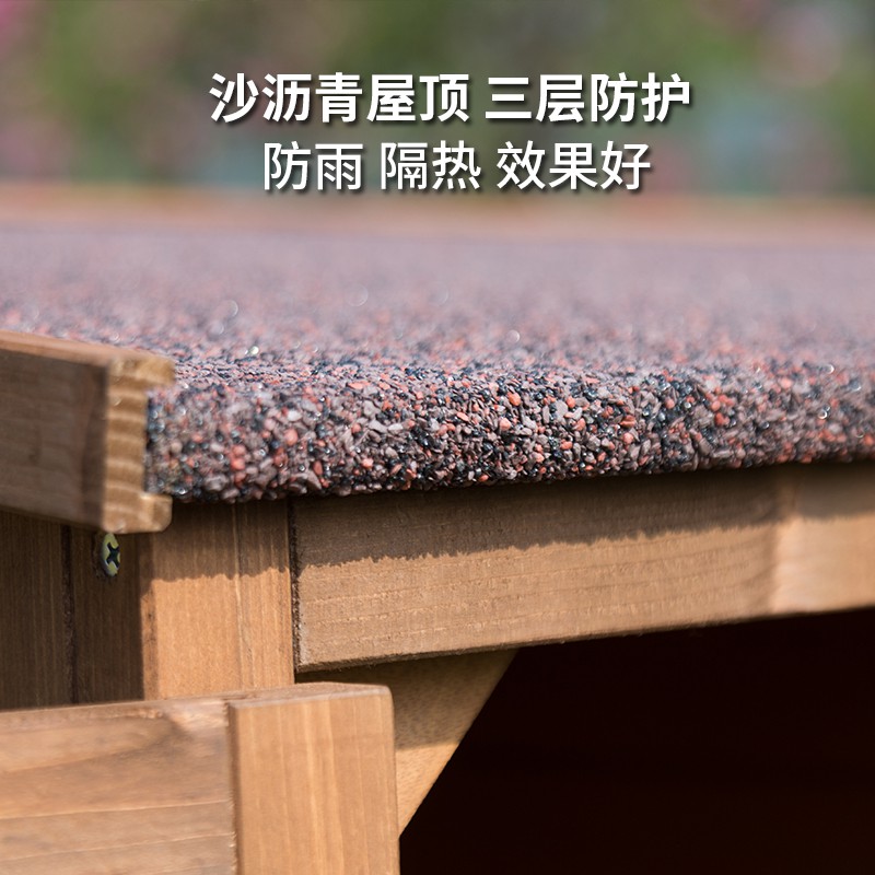 户外储物柜收纳整理柜子实木防雨室外露天阳台别墅杂物工具双开 三维工匠收纳柜高清大图