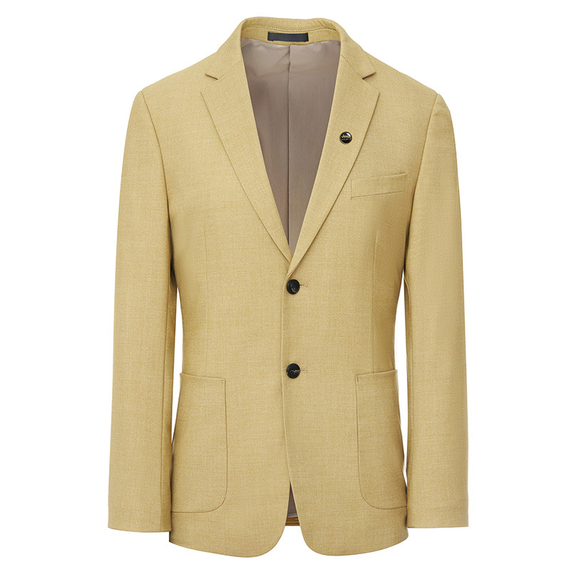 jeepspirit吉普男士西服上衣商务休闲西装宽松小西服男套装外套中青年