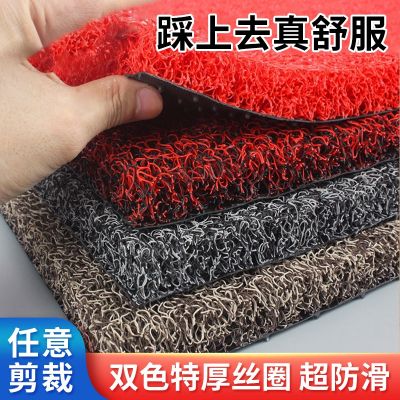 加厚可自由裁剪丝圈地垫地毯进门口门垫入户塑料防滑脚垫地毯汽车