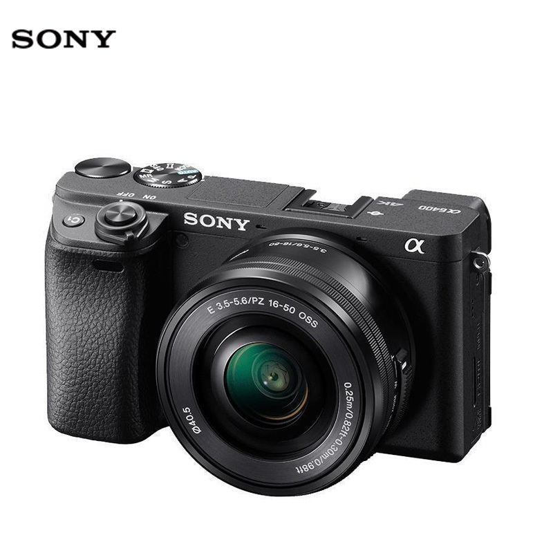 索尼Alpha 6400 半画幅微单数码相机 A6400L 黑色(SEL1650镜头 ILCE-6400L/A6400/α6400)