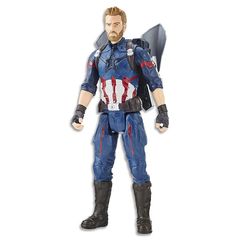 [苏宁自营]孩之宝(Hasbro)复仇者联盟电影系列美国队长电能英雄人物公仔E0607动漫周边动漫玩具儿童礼物