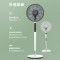 美的(Midea)电风扇9叶落地扇 智能温感3钟摇头角度轻音低噪定时远距柔风睡眠风朝天吹FSD35XBR