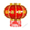 苏宁放心购 中式灯笼旋转LED福字灯笼户室外大红灯笼阳台乔迁水晶走马投影灯笼