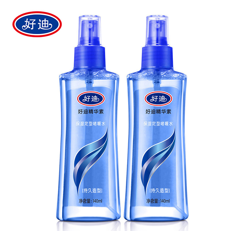好迪保湿定型啫喱水保湿滋润蓬松头发持久造型男女士喷雾定型水140ml*2瓶