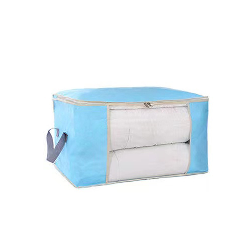 云曳无纺布收纳袋蓝色大号150g高清大图