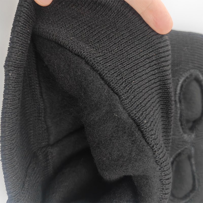 鸽护 加绒三眼帽 GH638-1黑色加绒 顶高清大图