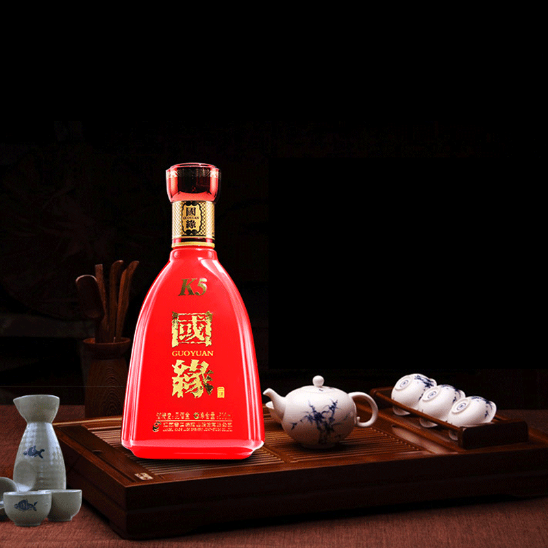 今世缘国缘K5 42度浓香型白酒500ml 单瓶2瓶含礼袋【价格图片品牌报价