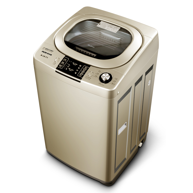 奥克斯568kg公斤家用小型全自动洗衣机波轮大容量宿舍甩干脱水75kg热