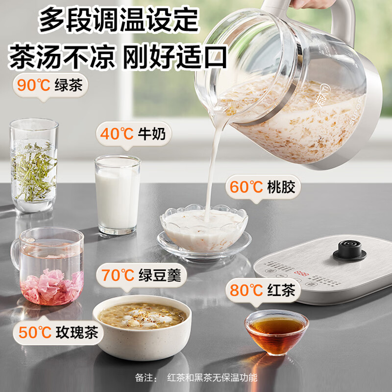 苏泊尔(SUPOR)养生壶 316L不锈钢恒温烧水壶SW-15Y21(规格:台)高清大图