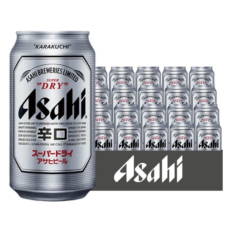 Asahi朝日啤酒(超爽生)11.2度 330ml*24听 整箱装