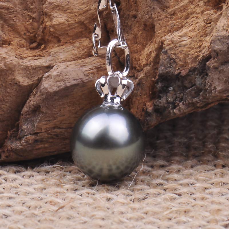 梦克拉 18K金珍珠王冠吊坠 公主桂冠高清大图