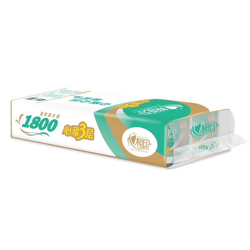 心相印 yjj-BT810-心柔有芯卷筒纸家用卫生纸心心相印厕所纸3层180g 1提10卷 单位:件