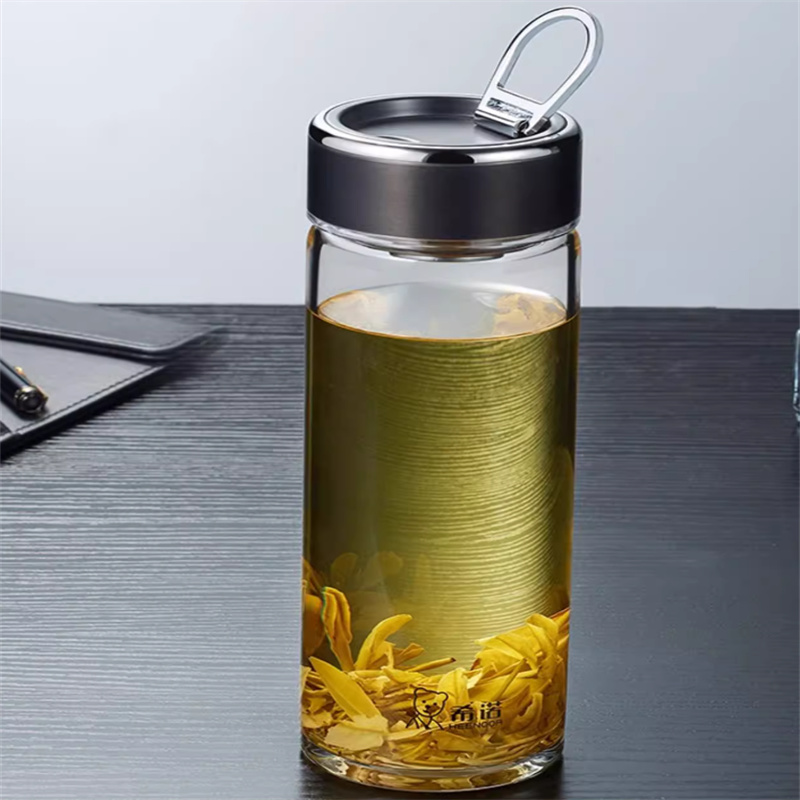 希诺 XN-6067 单层玻璃杯435ml(单位:个)颜色随机发货高清大图