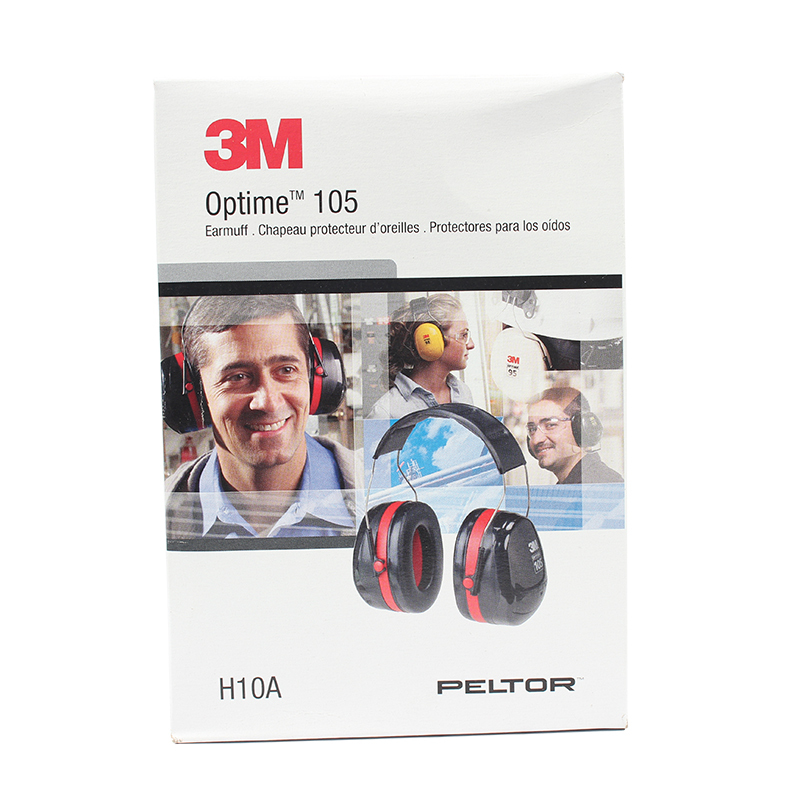 3M H10A PELTOR 头带式耳罩 黑红色 均码 2副装