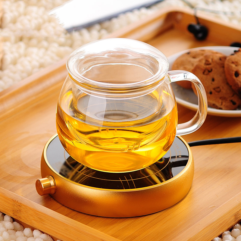 家用泡茶杯保温套装耐热玻璃茶杯过滤杯子带盖透明喝茶水杯