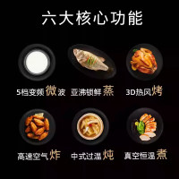 西门子(SIEMENS)曜石700M嵌入式微蒸烤箱一体机58L大容量微蒸烤炸炖煮六合一 五档变频微波CP1S7NAG3W