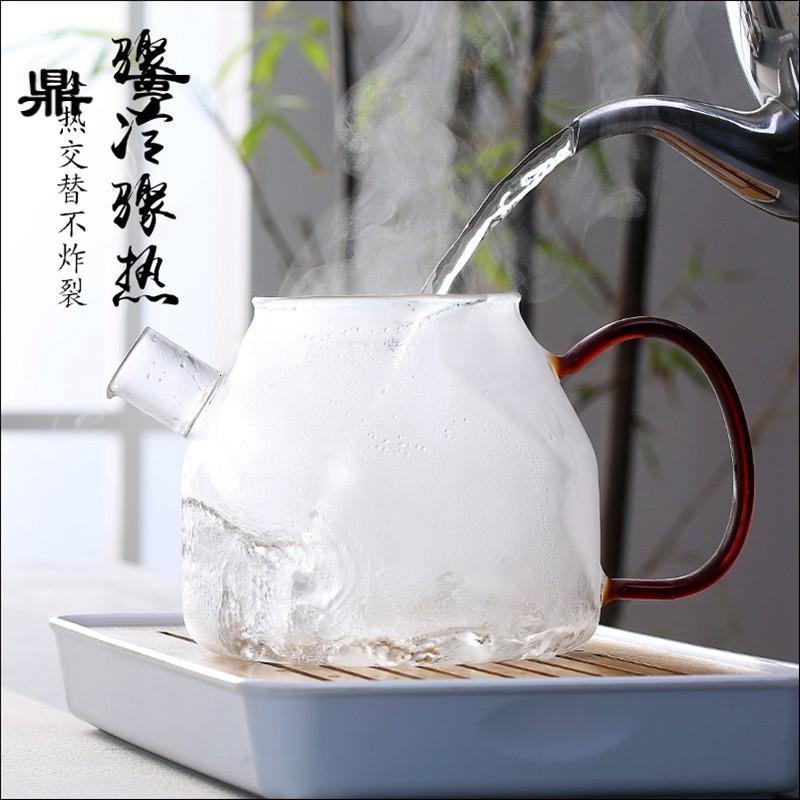 鼎亨日式蒸茶壶耐热玻璃烧水壶加厚电陶炉蒸汽老白茶煮茶壶耐高温