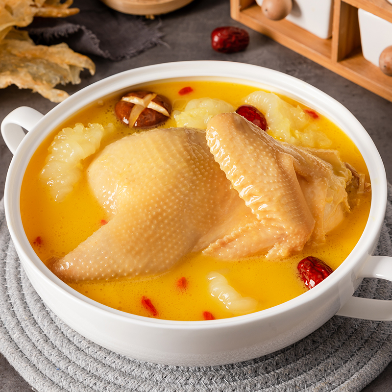 祥合金汤花胶鸡加热即食火锅底料营养滋补鲜炖鱼胶礼盒装1500g参数