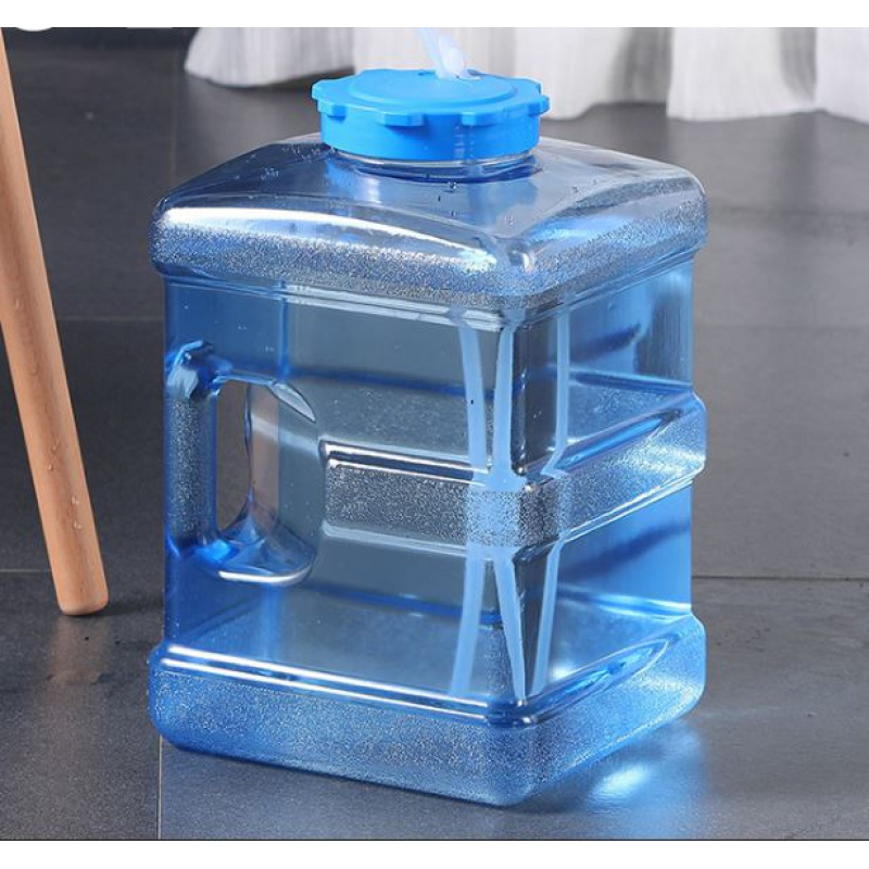 学生迷你矿泉水桶装水杯户外超大容量水桶茶水桶手柄便携军训水壶粉色