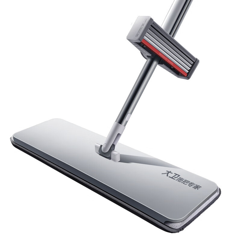 大卫 P12平板拖把40cm杆长133cm2布加厚免手洗5层刮污