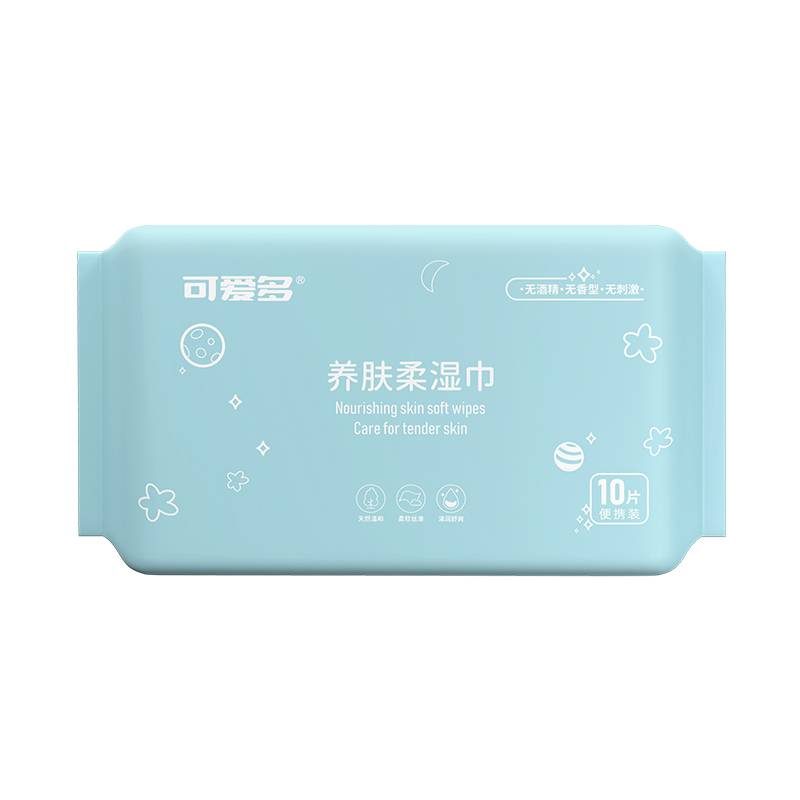 可爱多养肤柔湿巾10片*60包