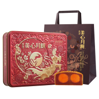 美心（Meixin）双黄莲蓉 港式中秋月饼740g 4枚装