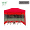 劲脉 三面透明围挡帐篷 红色-2*3*3M 顶