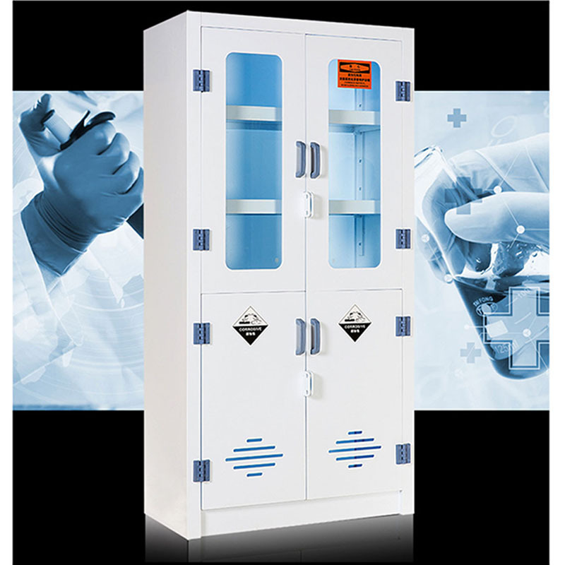 麦格尚实验室pp酸碱柜耐防腐蚀强酸强碱化学试剂柜双锁盐酸储存柜pp