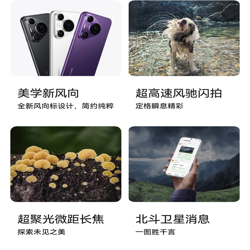 华为/HUAWEI Pura 70 Pro 12GB+1TB 罗兰紫 超高速风驰闪拍 超聚光微距长焦 华为 P70Pro 智能旗舰手机