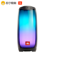 JBL PULSE4全新音乐脉动4便携式360°炫彩光效环绕蓝牙音箱无线户外音响低音 黑色