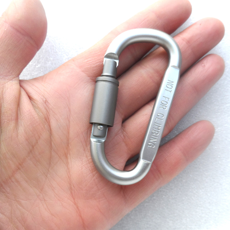 coldarchery8号d型铝合金登山扣加粗长螺帽登山挂扣快挂扣户外多功能8