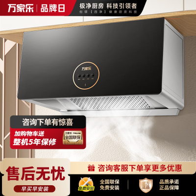 万家乐 抽油烟机 中式吸油烟机 家用小尺寸大吸力油烟机 深腔拢烟 一级能效 钢化玻璃面板CXW-260-TAZ1