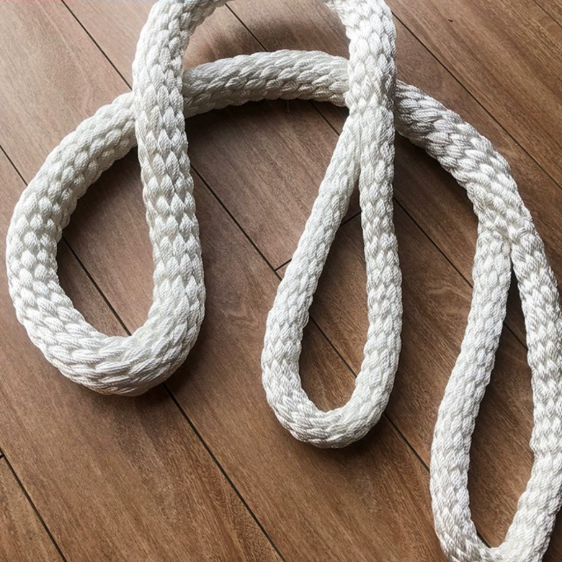 国标两头扣尼龙吊绳双扣起重米白色耐磨圆形软吊装绳吊车工业 两头扣1吨(Φ25)*1.5米高清大图