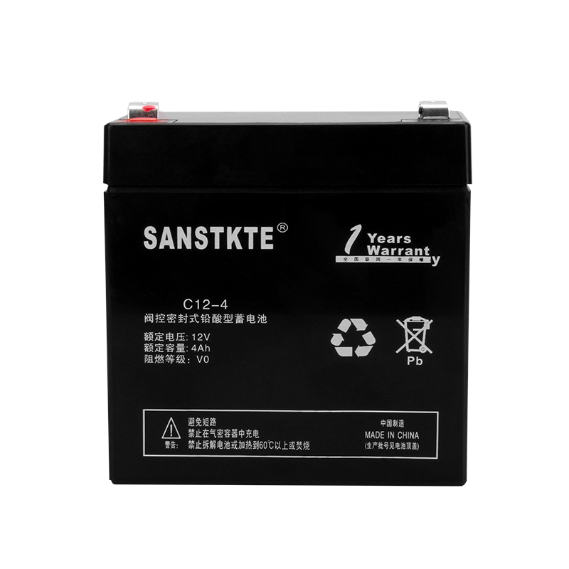 SANSTKTE蓄电池12V4AH电瓶UPS电源直流屏通信照明门禁安防应急C12-4高清大图