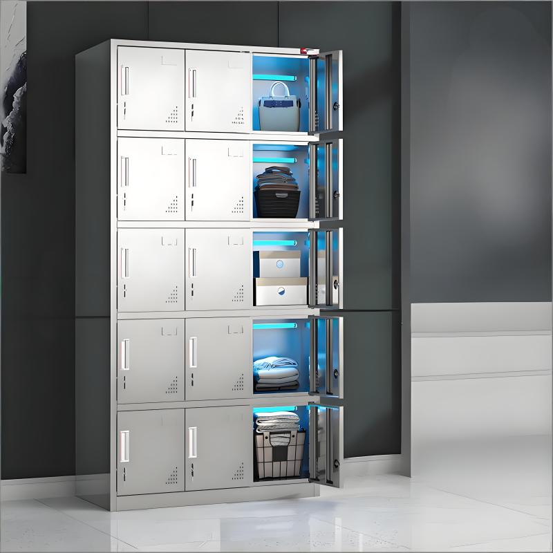 金燚瑶 【201不锈钢】十五门平顶 50*90*180CM 紫外线消毒更衣柜 单位 :台