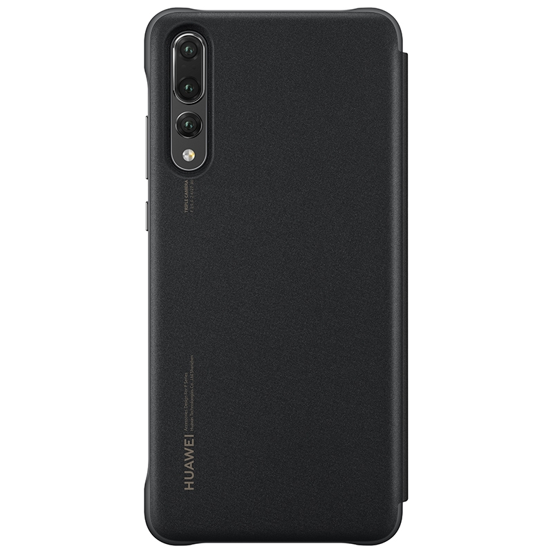 华为(HUAWEI)P20 Pro手机壳原装翻盖智能休眠开窗保护套P20 Pro防摔全包手机套皮套保护套 深蓝